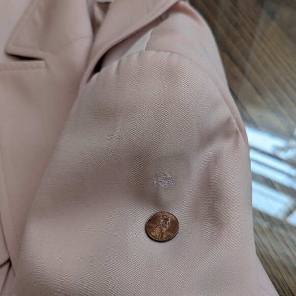 CHANEL Vintage Pink Wool Double Breasted Jacket 97P Spring 1997 FR40 S M 6 8 - Picture 10 of 16
